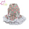 Vestido Topos, en color gris con lunares rosas. Viste a tu pequeña a la ultima con este vestido.