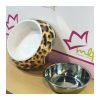 Comedero Leopardo para perros pequeños o gatos. Se pueden usar para poner la comida y el agua. Son muy cómodos de utilizar, están compuestos por dos piezas desmontables